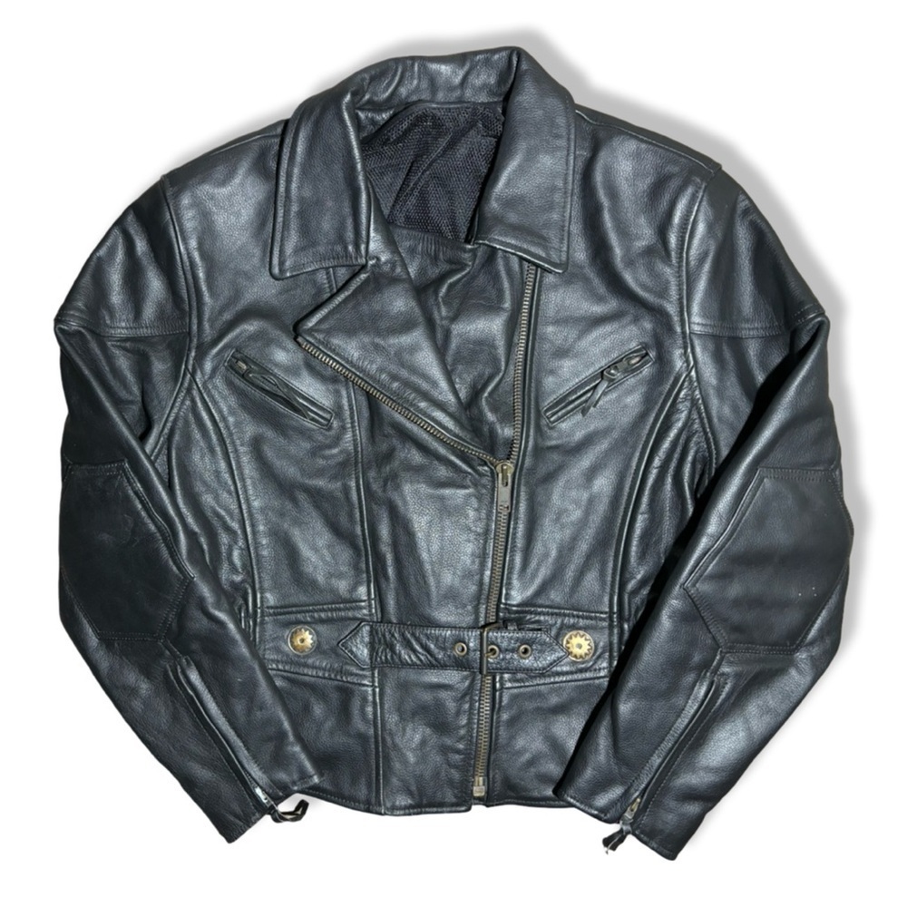 Vintage 90s Leather Biker Jacket
